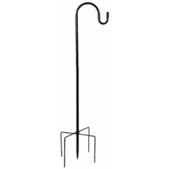 Lot De 2 Crochets De Jardin Réglables En Hauteur Antirouille 120 Cm Avec Base à 5 Broches Pour Paniers De Fleurs, Mangeoires à Oiseaux, Décoration D'intérieur - Noir -Trixie || Flamingo Soldes Magasin 78947953 4