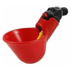 5 Pcs En Abreuvoir Poules, Tasses Automatiques Automatique Chicken Acier Inoxydable Eau Côté Horizontal Mamelons Poulet Volaille Lapin Buveur Abreuvoir Nipple (Bol à Eau à Vis Fixe) -Trixie || Flamingo Soldes Magasin 78951037 4