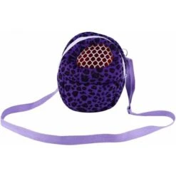 Sac De Voyage En Peluche En Maille Respirante Pour Souris (violet Léopard S), Kueatily