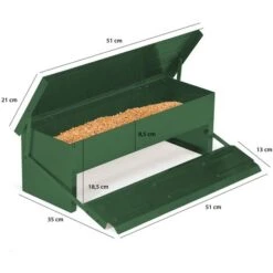 Mangeoire XL Verte Pour Poules Distributeur Automatique à Pédale En Acier 5 KG 9 Mangeoire XL Verte Pour Poules Distributeur Automatique à Pédale En Acier 5 KG -Trixie || Flamingo Soldes Magasin 80332330 5
