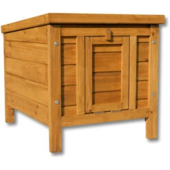 Clapier Niche Petits Animaux Rongeurs Lapin Cage Bois D'épicéa Toit Ouvrant Abri Jardin Balcon