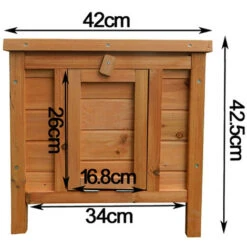 Clapier Niche Petits Animaux Rongeurs Lapin Cage Bois D'épicéa Toit Ouvrant Abri Jardin Balcon -Trixie || Flamingo Soldes Magasin 808548 3