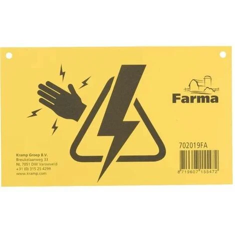 Plaque De Signalisation Attention Clôture électrique Rectanguaire 200 X 120mm Plastique Robuste Jaune Recto Verso AKO Panneau Avertissement Danger Prévention Plaquette Agricole 1 Plaque De Signalisation Attention Clôture électrique Rectanguaire 200 X 120mm Plastique Robuste Jaune Recto Verso AKO Panneau Avertissement Danger Prévention Plaquette Agricole