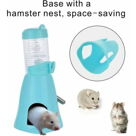 Distributeur D'eau Pour Petits Animaux, Hamster, Cochon D'Inde, Lapin, Rat, Furet, Gerbille, Chinchilla, 80ml, Bleu 5 Distributeur D'eau Pour Petits Animaux, Hamster, Cochon D'Inde, Lapin, Rat, Furet, Gerbille, Chinchilla, 80ml, Bleu – Image 5