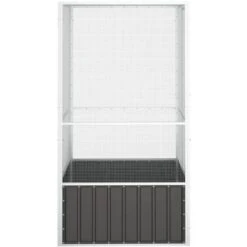 Cage à Oiseaux Anthracite 111x107x211,5 Cm Acier Galvanisé VidaXL -Trixie || Flamingo Soldes Magasin 82160506 4