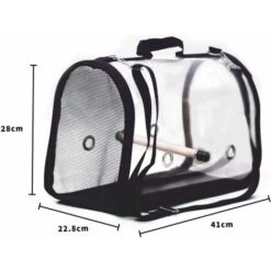 ZXPASRA Transporteur D'oiseaux Léger, Sac à Main Respirant Transparent De Perroquet De Cage De Voyage D'oiseau De PVC Avec Un Bâton En Bois 8 ZXPASRA Transporteur D'oiseaux Léger, Sac à Main Respirant Transparent De Perroquet De Cage De Voyage D'oiseau De PVC Avec Un Bâton En Bois -Trixie || Flamingo Soldes Magasin 82241349 4