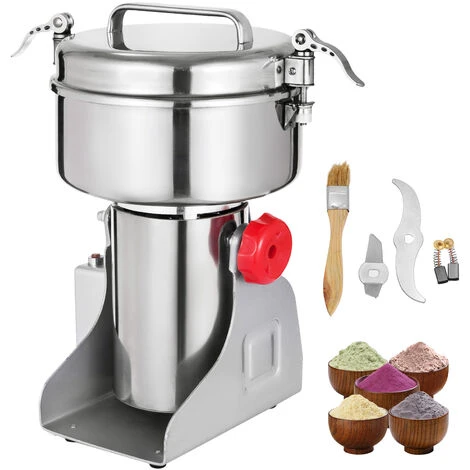 VEVOR Moulin A Grains Electrique Commercial Capacite 1000g Broyeur A Cereales En Acier Inoxydable 25000tr/min Concasseur A Mais A Epices Fonction 5 Minutes Machine A Poudre 2000W Pour Cafe Soja Ble 1 VEVOR Moulin A Grains Electrique Commercial Capacite 1000g Broyeur A Cereales En Acier Inoxydable 25000tr/min Concasseur A Mais A Epices Fonction 5 Minutes Machine A Poudre 2000W Pour Cafe Soja Ble