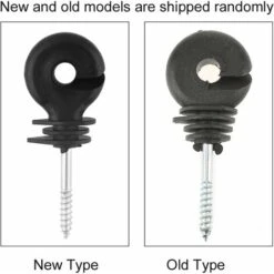 50 Pièces/Jeu Isolant à Anneau à Vis Noir Pour Clôture Électrique Accessoires Pour Poteau De Bois Protection Contre Le Soleil, Protection Contre La Pluie - MODOU -Trixie || Flamingo Soldes Magasin 83729439 4