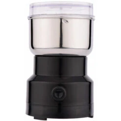 Moulin à Céréales Multifonctionnel 200W 14500rpm, Moulin à Café Ultra-Fin, 200ml Broyeur à Épices Électrique Portable, Acier Inoxydable, Parfait Pour Matières Sèches, Herbes, Café