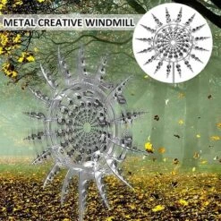 MINKUROW Moulin À Vent Unique Et Magique En Métal Avec Piquet De Jardin En Métal, Grande Pour Cour, Pelouse, Terrasse, Jardin, Sculptures Cinétiques (Argent), 1 Pièce 9 MINKUROW Moulin À Vent Unique Et Magique En Métal Avec Piquet De Jardin En Métal, Grande Pour Cour, Pelouse, Terrasse, Jardin, Sculptures Cinétiques (Argent), 1 Pièce -Trixie || Flamingo Soldes Magasin 83895756 5