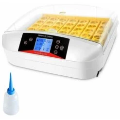 Incubateur Entièrement Automatique 55 œufs Couveuse Numérique Avec Rotation Automatique Des œufs Et Contrôle De La Température Et De L'humidité Pour Poules, Canards, Cailles, Oies, œufs à Poulet