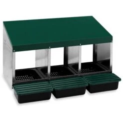 Pondoir Poule 3 Nichoirs Avec Fond Plastique