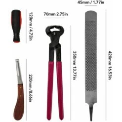 Ensemble De 3 Outils De Parage De Sabots De 14 Pouces, Pince à Sabots + Lime à Sabots + Tondeuse à Sabots -Trixie || Flamingo Soldes Magasin 85796677 5