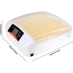 Couveuse Automatique 48 Oeufs Intelligent - Incubateur Pour L'éclosion De Poussins 80W - Contrôle Numérique De La Température - Jaune -Trixie || Flamingo Soldes Magasin 85943370 4