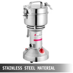 VEVOR Moulin A Grains Electrique Commercial Capacite 350g Broyeur A Cereales En Acier Inoxydable 26000tr/min Concasseur A Mais A Epices Fonction 5 Minutes Machine A Poudre 1400W Pour Cafe Soja Ble -Trixie || Flamingo Soldes Magasin 86893690 3