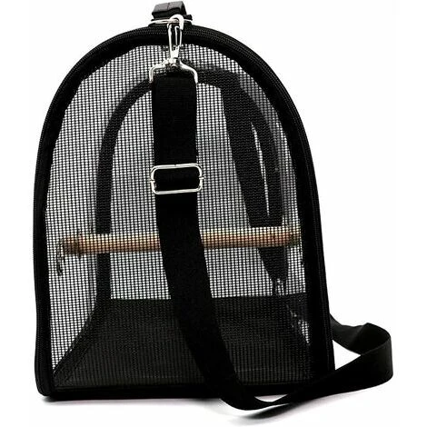 Transporteur D'oiseaux Léger, Sac à Main Respirant Transparent De Perroquet De Cage De Voyage D'oiseau De PVC Avec Un Bâton En Bois(412328CM) DRIVE 5 Transporteur D'oiseaux Léger, Sac à Main Respirant Transparent De Perroquet De Cage De Voyage D'oiseau De PVC Avec Un Bâton En Bois(412328CM) DRIVE – Image 5