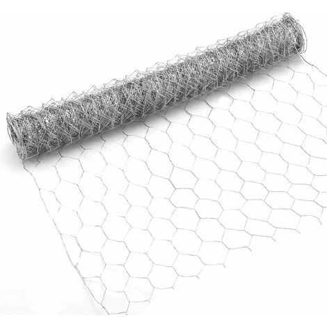 MINKUROW Filet De Fil De Poulet De 0.35×5 M Filet De Fil Hexagonal Galvanisé En Métal Grillage Léger Pour Les Projets D'artisanat Et Le Jardinage 1 MINKUROW Filet De Fil De Poulet De 0.35×5 M Filet De Fil Hexagonal Galvanisé En Métal Grillage Léger Pour Les Projets D'artisanat Et Le Jardinage