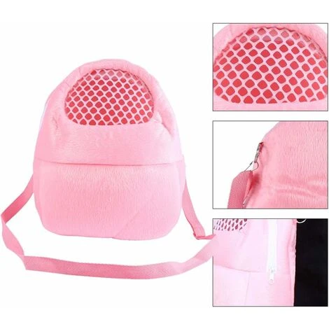 Sac De Transport Pour Animal De Compagnie, Sac De Transport Pour Hamster, Sac De Voyage Avec Bandoulière Pour Petits Animaux De Compagnie, Hérisson, Sucre, Planeur, écureuil, Lapin (rose:L) 3 Sac De Transport Pour Animal De Compagnie, Sac De Transport Pour Hamster, Sac De Voyage Avec Bandoulière Pour Petits Animaux De Compagnie, Hérisson, Sucre, Planeur, écureuil, Lapin (rose:L) – Image 3