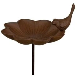 Bain Pour Oiseaux à Piquer. Brun. Marque : Esschert Design. Réf. : FB302