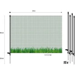 Filet Flex Petites Mailles 25 M , H 0.90 M 7 Filet Flex Petites Mailles 25 M , H 0.90 M -Trixie || Flamingo Soldes Magasin 89048514 3