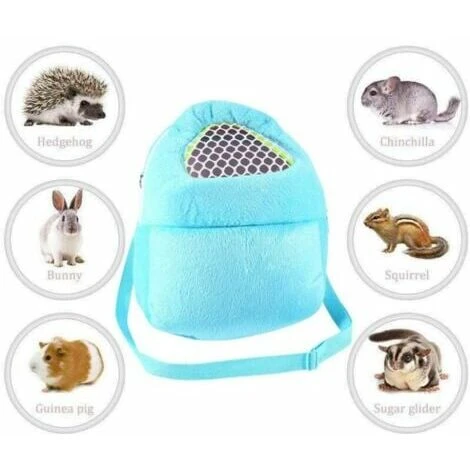 Neige-Sac De Transport Hamster, Sac Transport Lapin Petit Sac De Voyage Portable Respirant Avec Bandoulière Pour Petits Animaux Hérisson écureuil Lapin Sac De Transport Pour Hamster(Bleu-2722cm) 4 Neige-Sac De Transport Hamster, Sac Transport Lapin Petit Sac De Voyage Portable Respirant Avec Bandoulière Pour Petits Animaux Hérisson écureuil Lapin Sac De Transport Pour Hamster(Bleu-2722cm) – Image 4