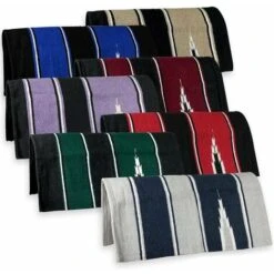 Bleu Royal - Selle Western Taille Poney En Laine