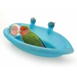 Baignoire Pour Perroquet Avec Miroir - Accessoires Pour Cage à Oiseaux - Boîte De Douche - Cage à Oiseaux - Jouet Pour Cage à Oiseaux FBX6QES3PT5 -Trixie || Flamingo Soldes Magasin 91550408 4