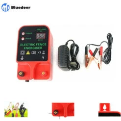 Clôture électrique Pour Bétail, Animaux, électrificateur De Clôture, Haute Puissance, 2 Modes D'alimentation Pour élevage De Volailles,rouge