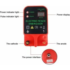 Clôture électrique Pour Bétail, Animaux, électrificateur De Clôture, Haute Puissance, 2 Modes D'alimentation Pour élevage De Volailles,rouge -Trixie || Flamingo Soldes Magasin 91709243 3
