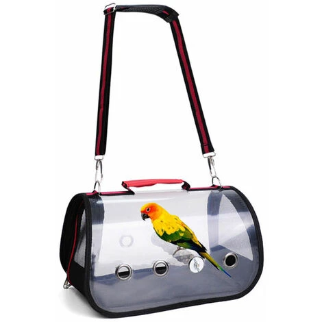 Transporteur D'oiseaux Léger, Sac à Main Respirant Transparent De Perroquet De Cage De Voyage D'oiseau De PVC, 2 Transporteur D'oiseaux Léger, Sac à Main Respirant Transparent De Perroquet De Cage De Voyage D'oiseau De PVC, – Image 2