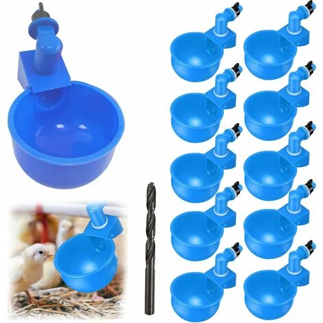 12 Pièces Abreuvoir Poules, Abreuvoir Automatique, Avec Perforation Outils, Convient Aux Poulets, Canards Et Autres Volailles De Basse-Cour 1 12 Pièces Abreuvoir Poules, Abreuvoir Automatique, Avec Perforation Outils, Convient Aux Poulets, Canards Et Autres Volailles De Basse-Cour