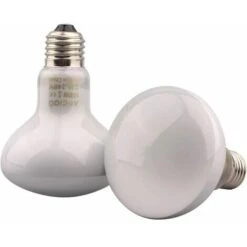 2 Ampoules Infrarouges - Lampe Chauffante Rouge Pour Animaux De Compagnie Pour Reptiles Et Amphibiens, 100 W, Blanc