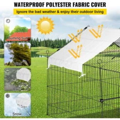 VEVOR Poulailler Enclos Voliere Pour Petits Animaux Metallique 220x106x104 Cm 9 VEVOR Poulailler Enclos Voliere Pour Petits Animaux Metallique 220x106x104 Cm -Trixie || Flamingo Soldes Magasin 92384788 5