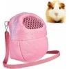 Rabais Chaud Hamster Transporteur Petit Animal Respirant Pet Sac De Transport Rat Hérisson Chiot Poche Sommeil Suspendu Sortant Sac De Voyage 3 Couleurs (Moyen, Rose)
