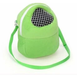 Rabais Chaud Hamster Transporteur Petit Animal Respirant Pet Sac De Transport Rat Hérisson Chiot Poche Sommeil Suspendu Sortant Sac De Voyage 3 Couleurs (Petit, Vert)