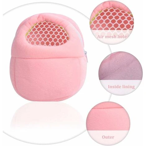 Rabais Chaud Hamster Transporteur Petit Animal Respirant Pet Sac De Transport Rat Hérisson Chiot Poche Sommeil Suspendu Sortant Sac De Voyage 3 Couleurs (Petit, Rose) 3 Rabais Chaud Hamster Transporteur Petit Animal Respirant Pet Sac De Transport Rat Hérisson Chiot Poche Sommeil Suspendu Sortant Sac De Voyage 3 Couleurs (Petit, Rose) – Image 3