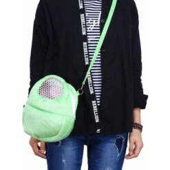 Rabais Chaud Hamster Transporteur Petit Animal Respirant Pet Sac De Transport Rat Hérisson Chiot Poche Sommeil Suspendu Sortant Sac De Voyage 3 Couleurs (Moyen, Vert) -Trixie || Flamingo Soldes Magasin 92440317 3