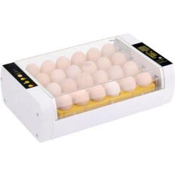 Incubateur Numérique D'oeufs 24 Oeufs Contrôle Automatique De La Température Fonction D'alarme De Rotation Automatique Des Oeufs Lumière LED Pour L'observation De La Croissance Éclosoir Automatique De -Trixie || Flamingo Soldes Magasin 92543462 3