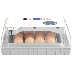 Couveuse Automatique 12 Oeufs Avec Mirage De LED Pour L'observation Des Oeufs - Incubateur Intelligent Numérique Pour Volaille - Contrôle De La Température - Blanc -Trixie || Flamingo Soldes Magasin 92679958 3
