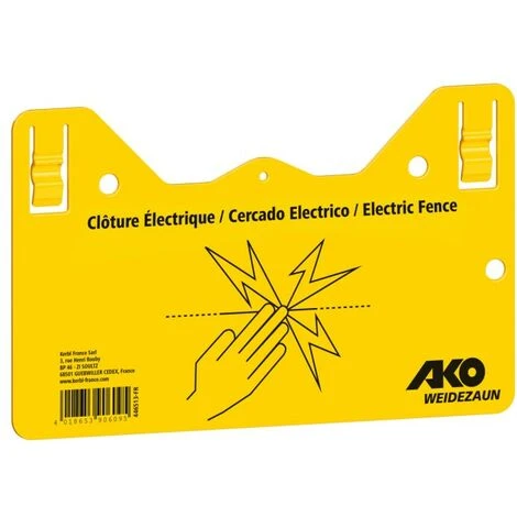 Pancarte Attention Clôture Double Attaches 1 Pancarte Attention Clôture Double Attaches