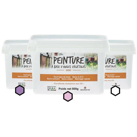 Pack Printanier : 3 Pots De Peinture (lavande, Framboise, Blanc) 1 Pack Printanier : 3 Pots De Peinture (lavande, Framboise, Blanc)