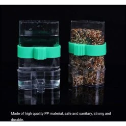 2PCS Mangeoire Oiseaux, Abreuvoir à Oiseaux Automatique Mangeoires,Oiseaux Distributeur D'eau Automatique Portable En Plastique Pour Perroquet Petit Animal Utilisation D'alimentation -Trixie || Flamingo Soldes Magasin 92929269 4