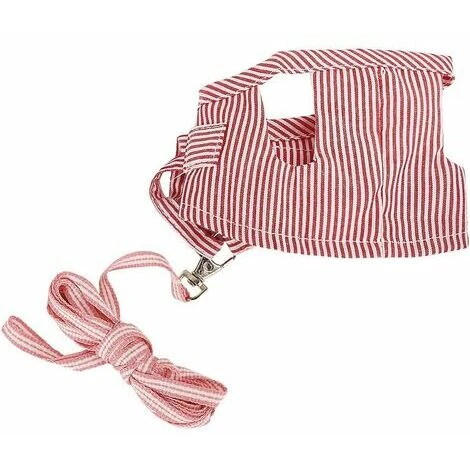 Harnais Pour Petit Animal De Compagnie Laisse De Cochon D'inde Sangle De Poitrine De Marche Pour Petit Animal (rouge)S 4 Harnais Pour Petit Animal De Compagnie Laisse De Cochon D'inde Sangle De Poitrine De Marche Pour Petit Animal (rouge)S – Image 4