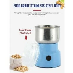 Moulin à Céréales Multifonctionnel 200W 14500rpm, Moulin à Café Ultra-Fin, 200ml Broyeur à Épices Électrique Portable, Acier Inoxydable, Parfait Pour Matières Sèches, Herbes, Café 7 Moulin à Céréales Multifonctionnel 200W 14500rpm, Moulin à Café Ultra-Fin, 200ml Broyeur à Épices Électrique Portable, Acier Inoxydable, Parfait Pour Matières Sèches, Herbes, Café -Trixie || Flamingo Soldes Magasin 93245386 4