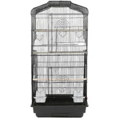 Cage Oiseaux Volière Oiseaux Avec Poignée Portable, Avec Feeder Drinker Et 3 Jouets Poignée, Perchoirs Cage Pour Perruche Calopsitte Conure Pinson Canaris, Noir 46x36x92cm -Trixie || Flamingo Soldes Magasin 93886258 3