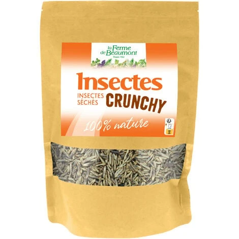 Insectes Séchés Crunchy Ferme De Beaumont • Larves Hermetia Illucens • 5 Kg 1 Insectes Séchés Crunchy Ferme De Beaumont • Larves Hermetia Illucens • 5 Kg