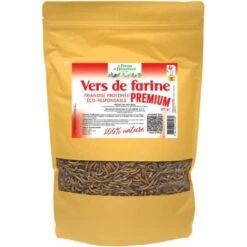 Vers De Farine Français Ferme De Beaumont • Friandise Protéines Poules • 1 Kg • 6,5 Litres