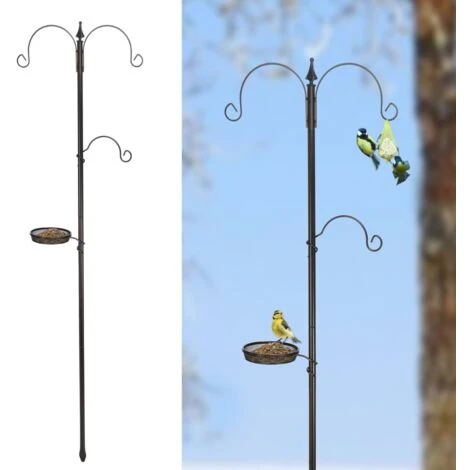 Nova Mangeur Standard Pour Les Oiseaux En Métal Noir 190 Cm 1 Nova Mangeur Standard Pour Les Oiseaux En Métal Noir 190 Cm