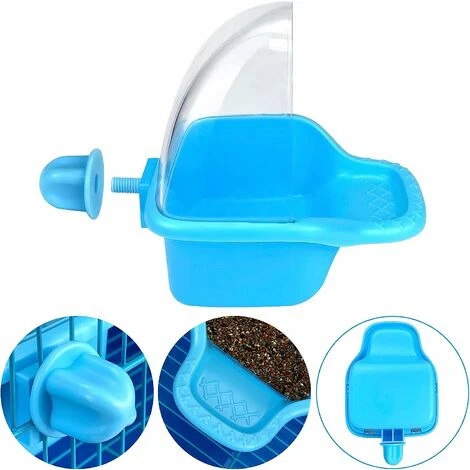 Boîte De Bain D'oiseau Jouet De Bain D'oiseau Suspendu Perruche Baignoires En Cage Perroquet Baignoire Eau Douche Mangeoire Support Plateau Bains D' 4 Boîte De Bain D'oiseau Jouet De Bain D'oiseau Suspendu Perruche Baignoires En Cage Perroquet Baignoire Eau Douche Mangeoire Support Plateau Bains D' – Image 4