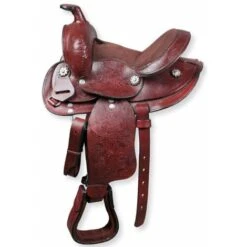 10 = 25,5 Cm, Noir: Selle Western De Taille Poney En Bon Cuir Et Siège En Daim -Trixie || Flamingo Soldes Magasin 94983811 5